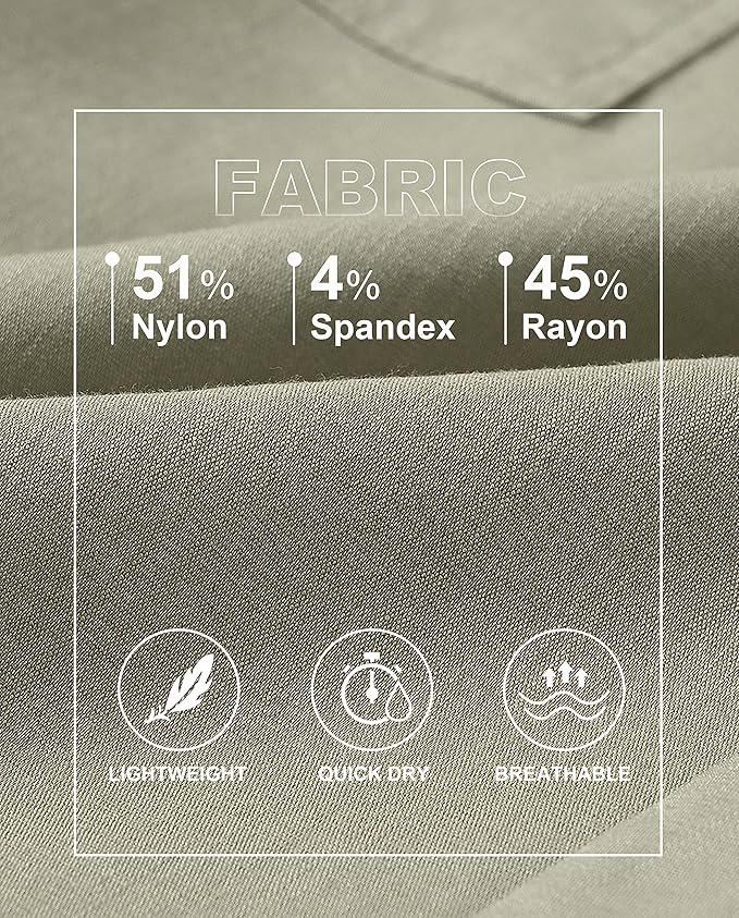 MoFiz Women's Outdoor Cargo Pants Lightweight Joggers Elastic Waist Athletic Hiking Sweatpants Casual Travel Pant with Pocket