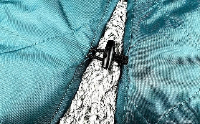 DOWN UNDER OUTDOORS Large Waterproof Windproof Extra Thick 350 GSM Quilted Fleece, or Sherpa Stadium Blanket