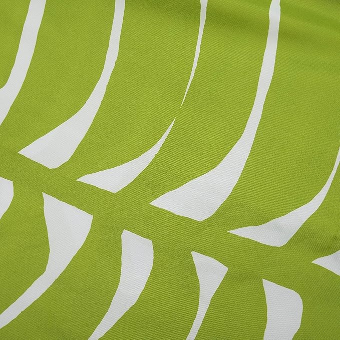 Fab Habitat Tropical Leaf Recycled Polyester Hammock - Hilo - Green - Indoor/Outdoor, Quick Dry, 2 Person 460 lbs Capacity - Patio, Poolside, Backyard - 12-14 ft Adjustable