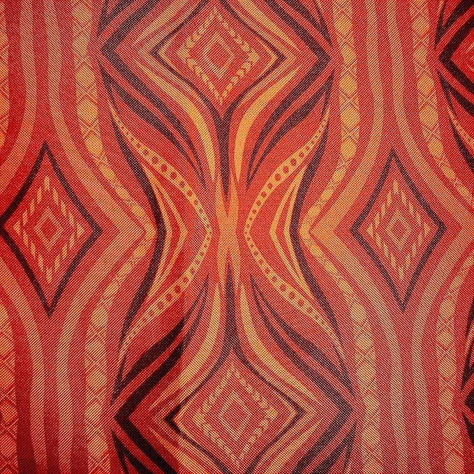 Kijaro Enjoy Versatile Folding Sports, Outdoor Chair & Lawn Chair, Dual Lock Feature, Destination Print - Victoria Desert Orange